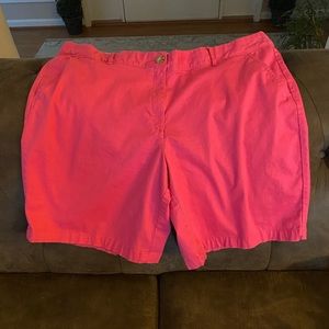 EUC Crown & Ivy Plus Size Pink Shorts Size 20W